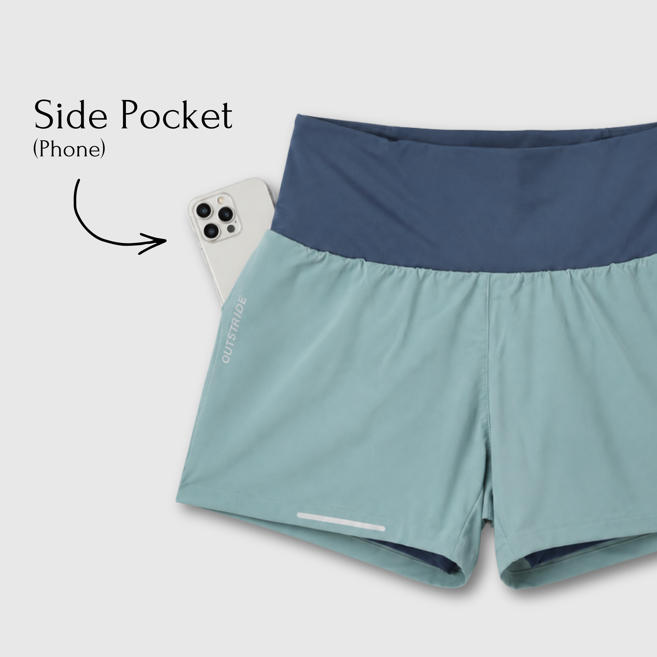 Enduro 9 Pocket Shorts (dusty aqua)