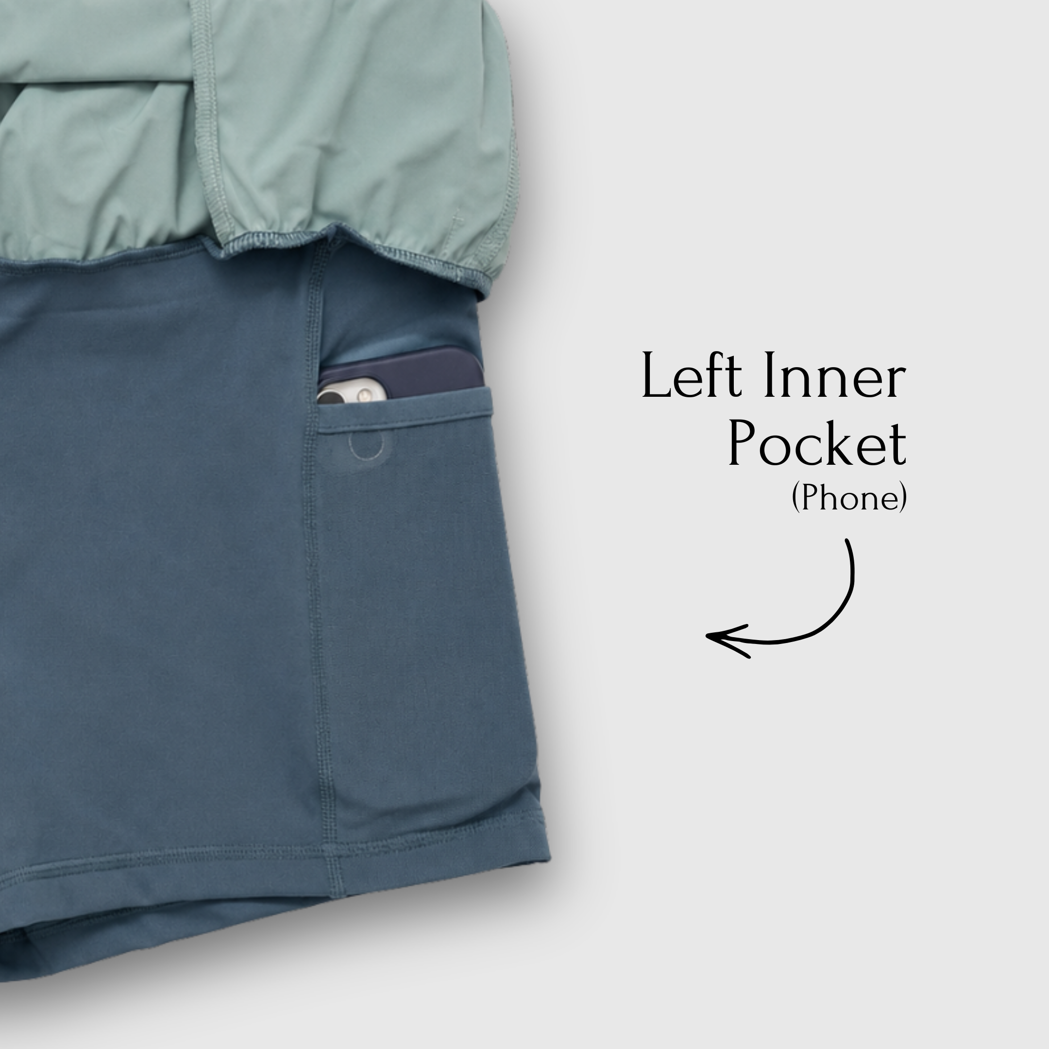 Enduro 9 Pocket Shorts (dusty aqua)