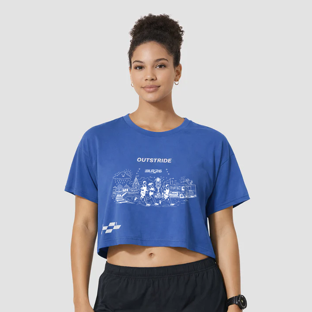 Happy Run Crop Tee Blr Edition