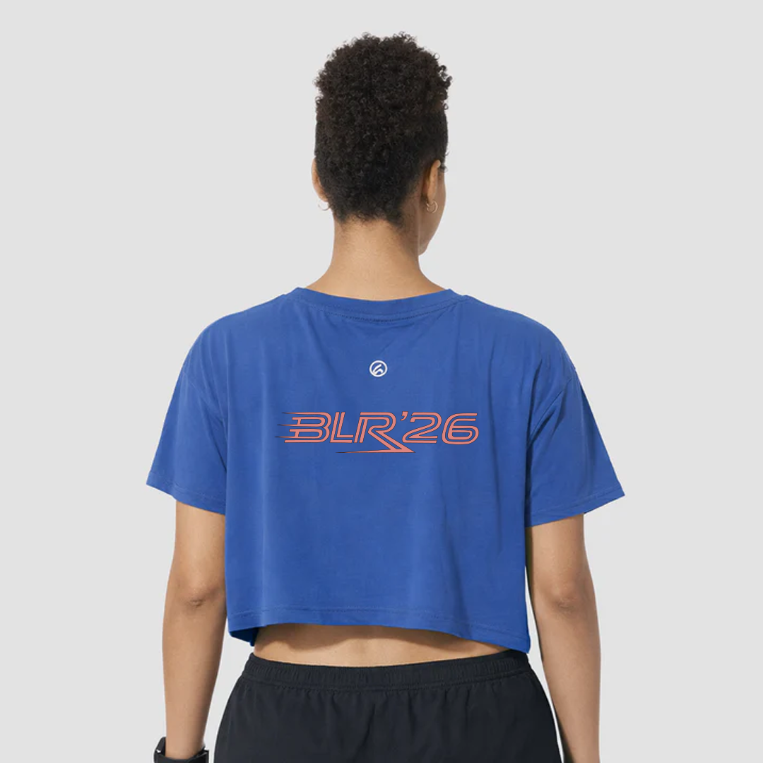 Happy Run Crop Tee Blr Edition