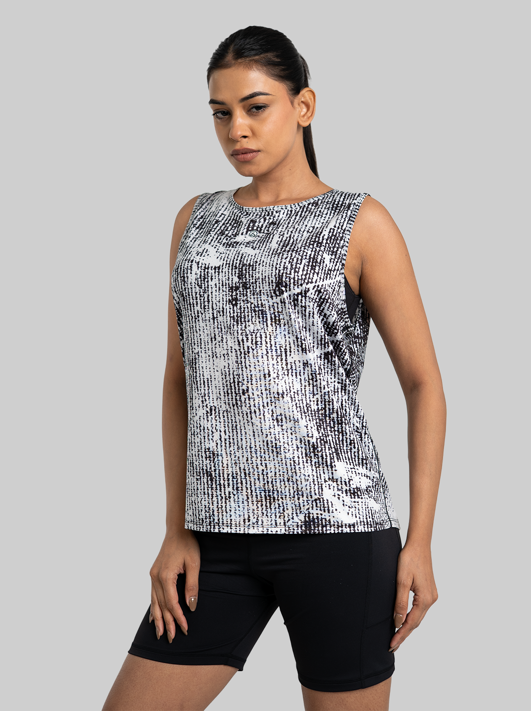 Fluid Flow Run Tank - Black (Women)