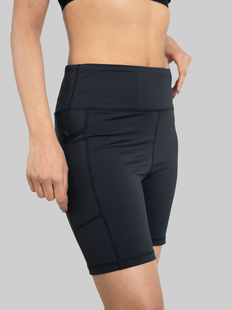 5 Pockets Marathon Running Tights (Black)
