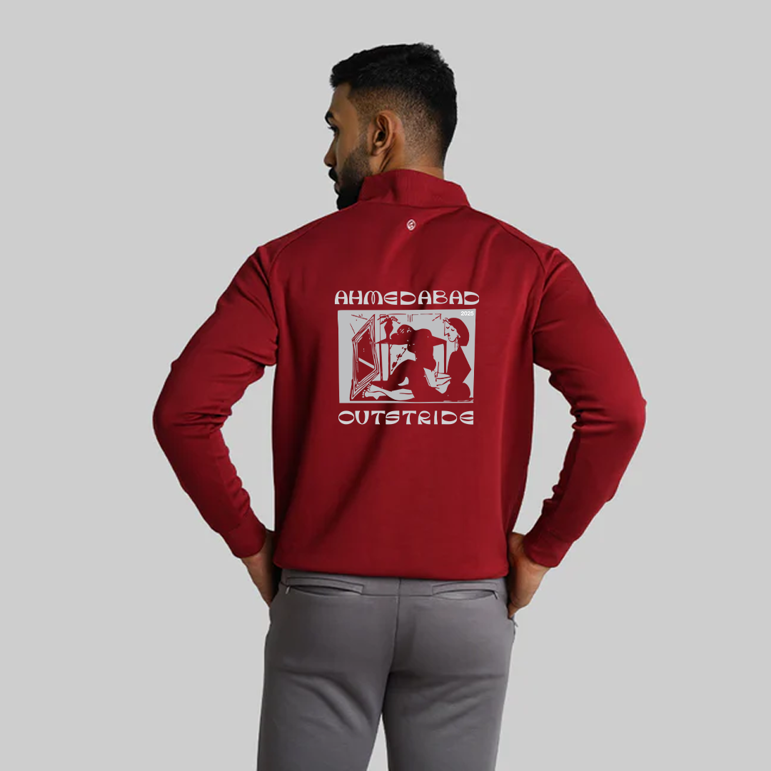Sweatshirt Ahmedabad Run 2025 (Red)