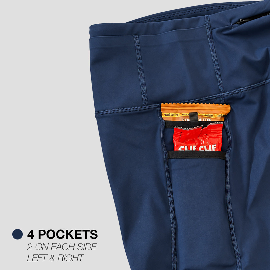 Race day half tights women (9 pokcets)