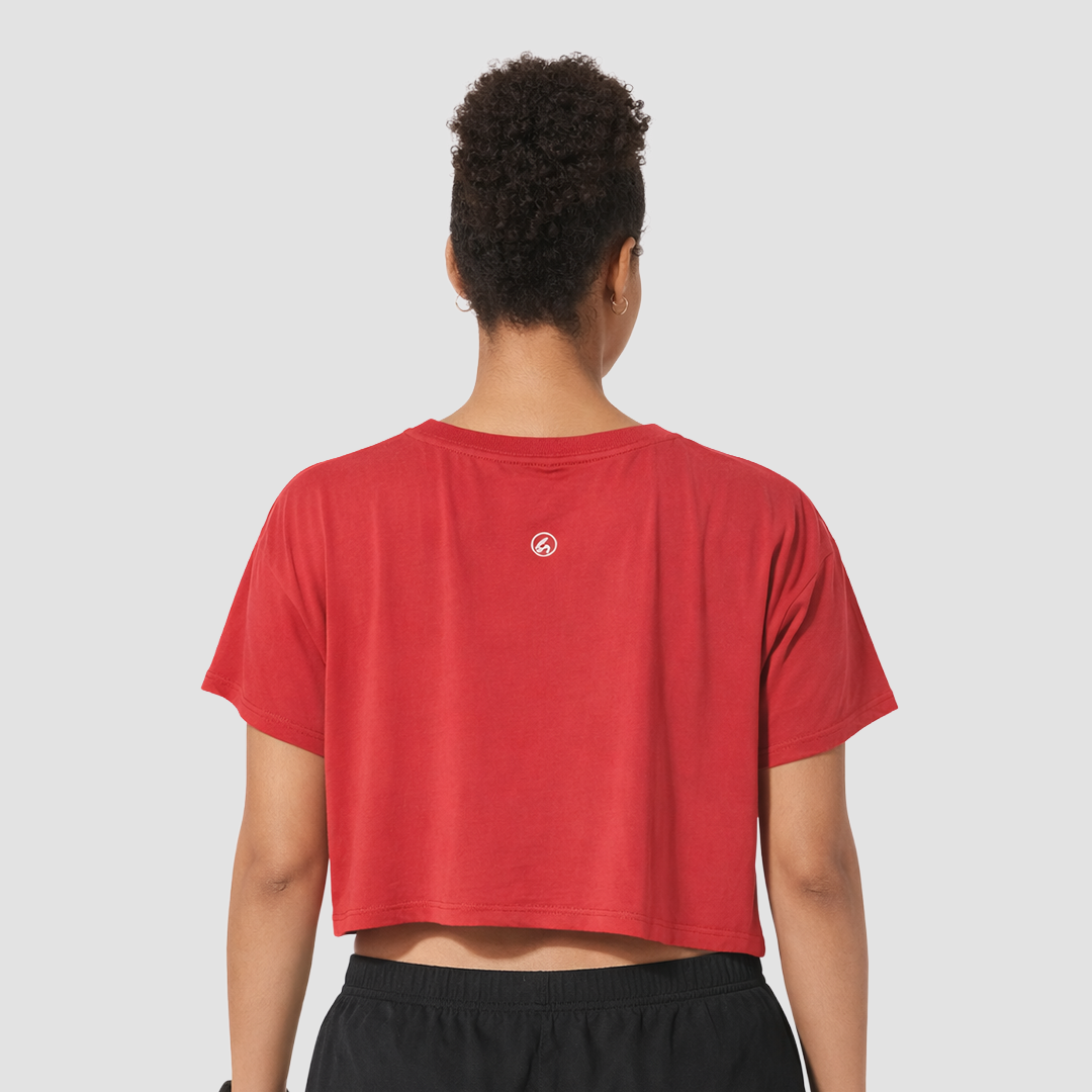 Happy Run Women Crop Tee