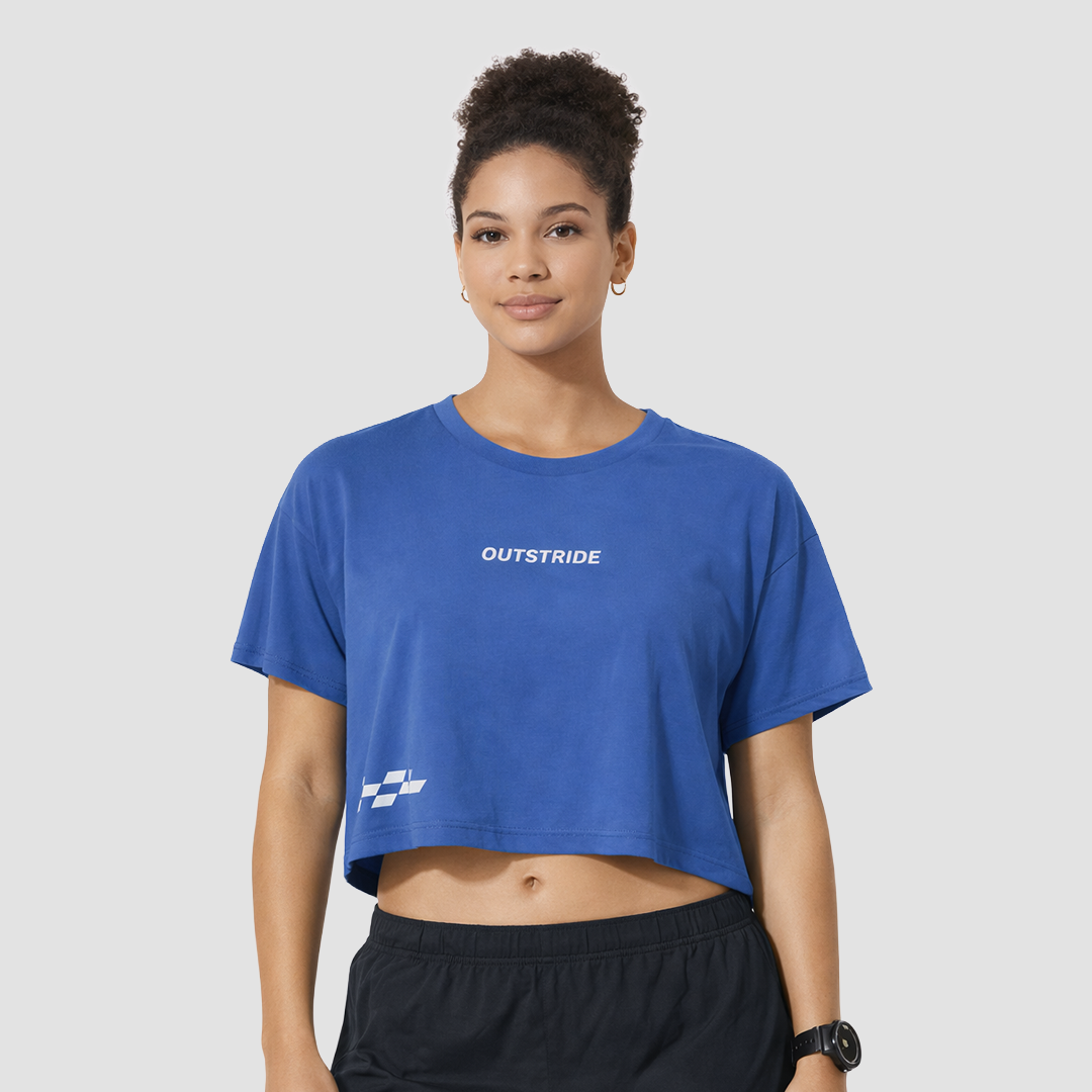 Happy Run Women Crop Tee