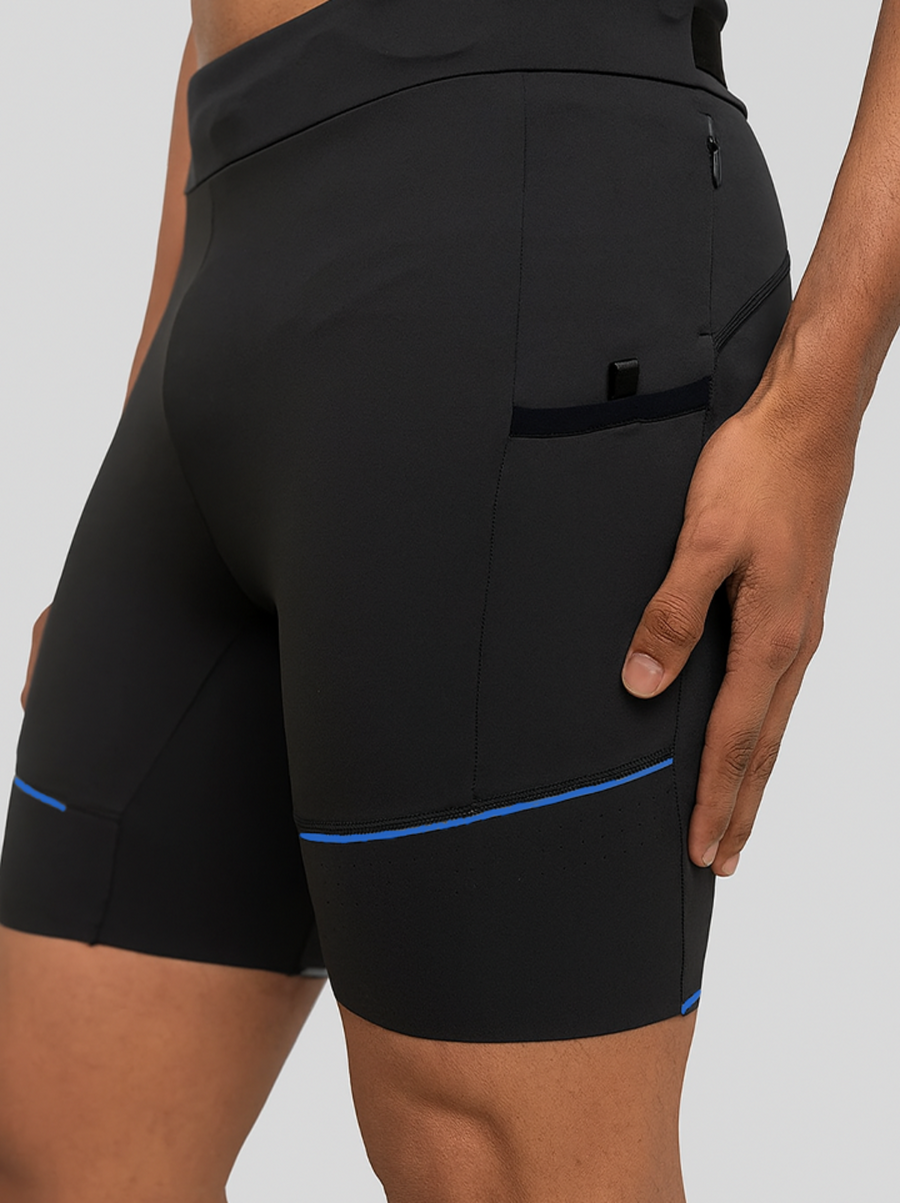 Pace Setter Run 4 Pockets Tights  7" (Black)
