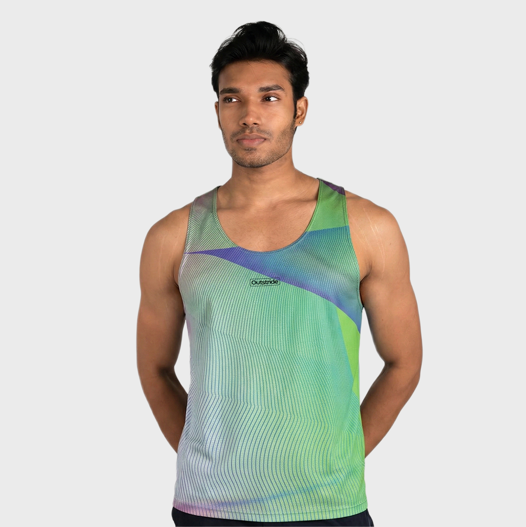 Race Fit Run Tank - Men (Spring Green)