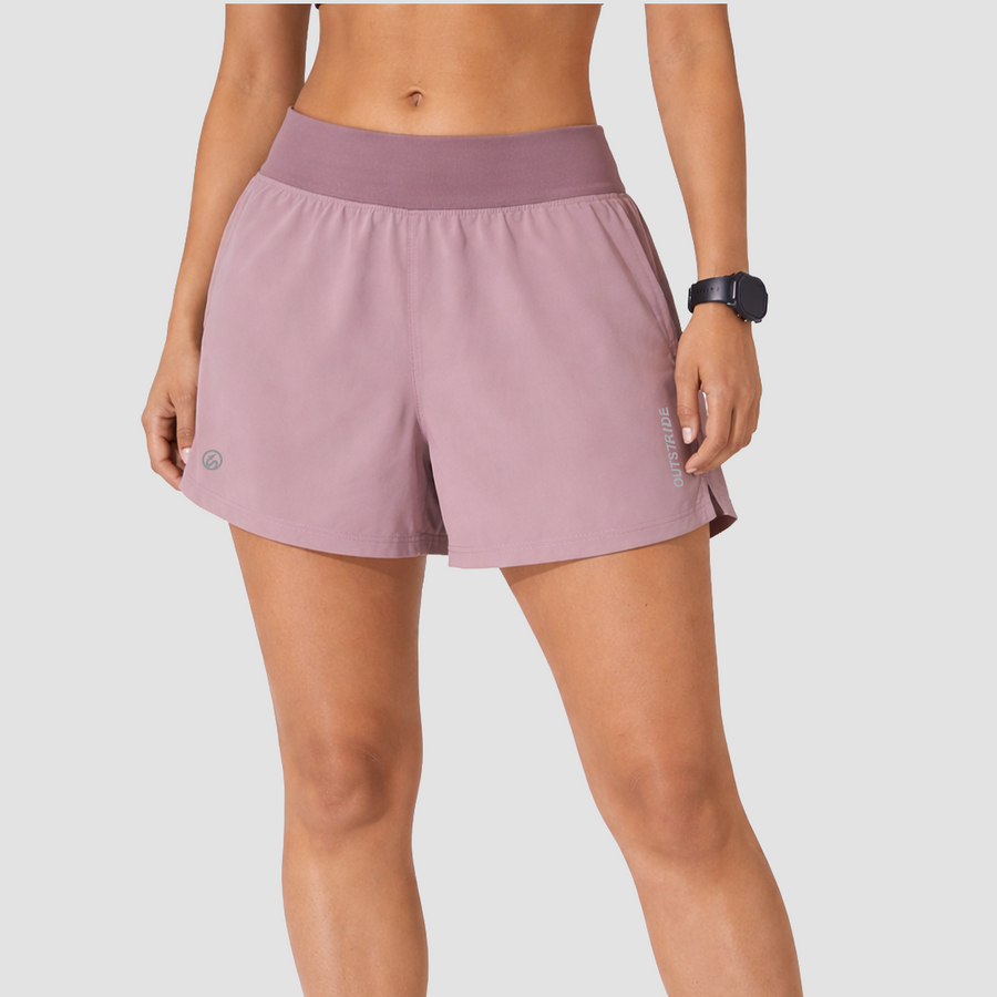 5 Pockets Distance Running Shorts (Light Pink)