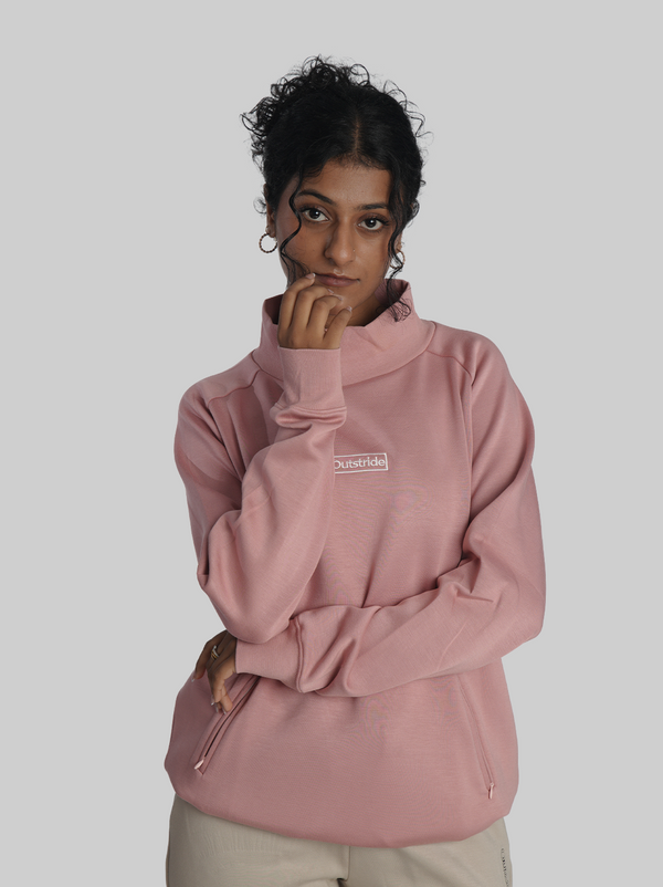 Mock neck & relaxed fit