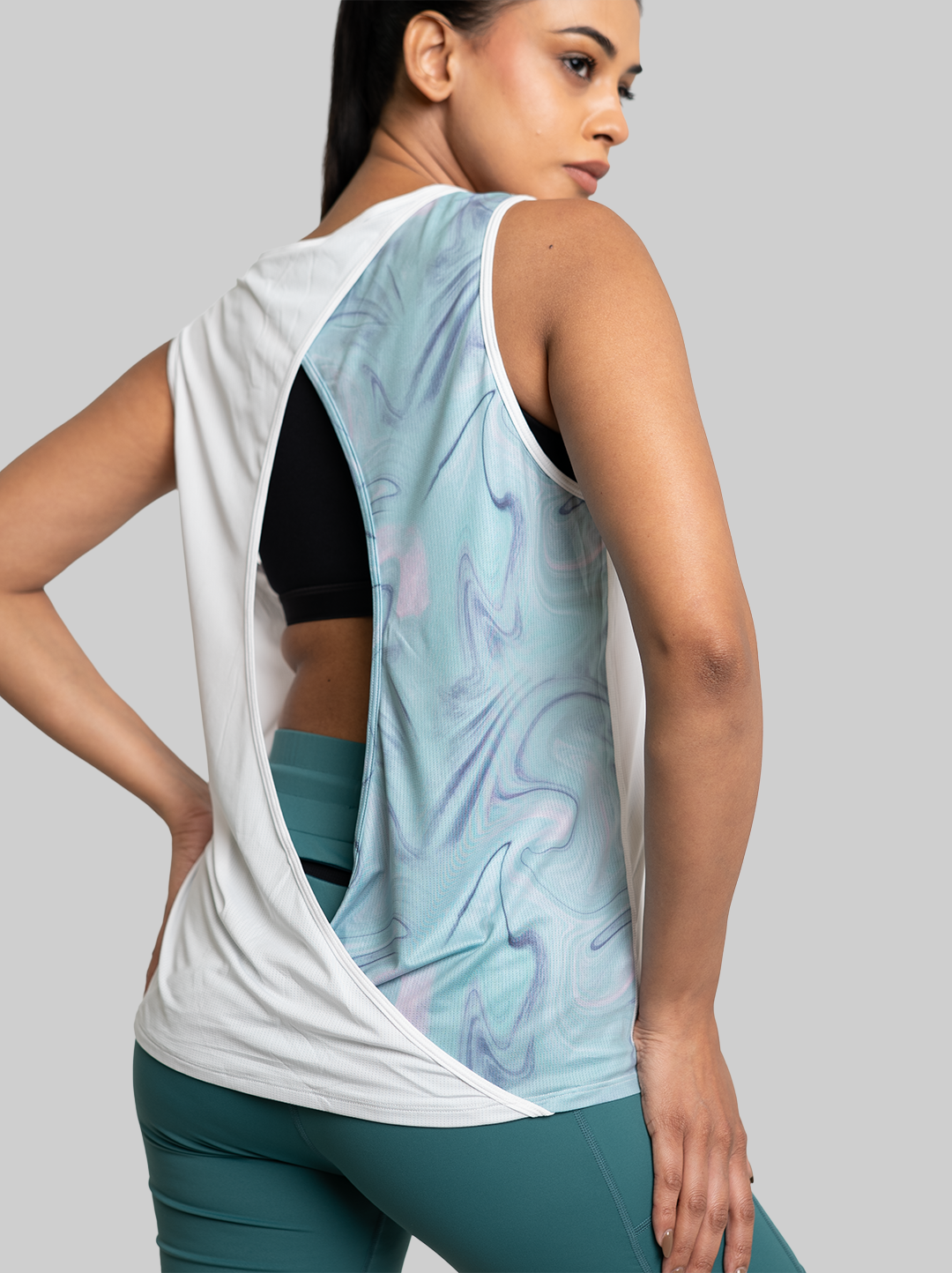 Fluid Flow Run Tank - Marbling  (Women)