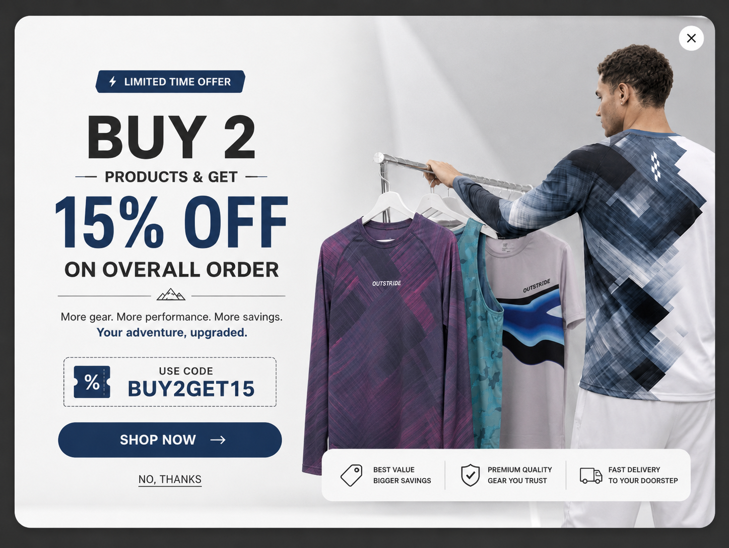 Buy 2 products and get 15% off