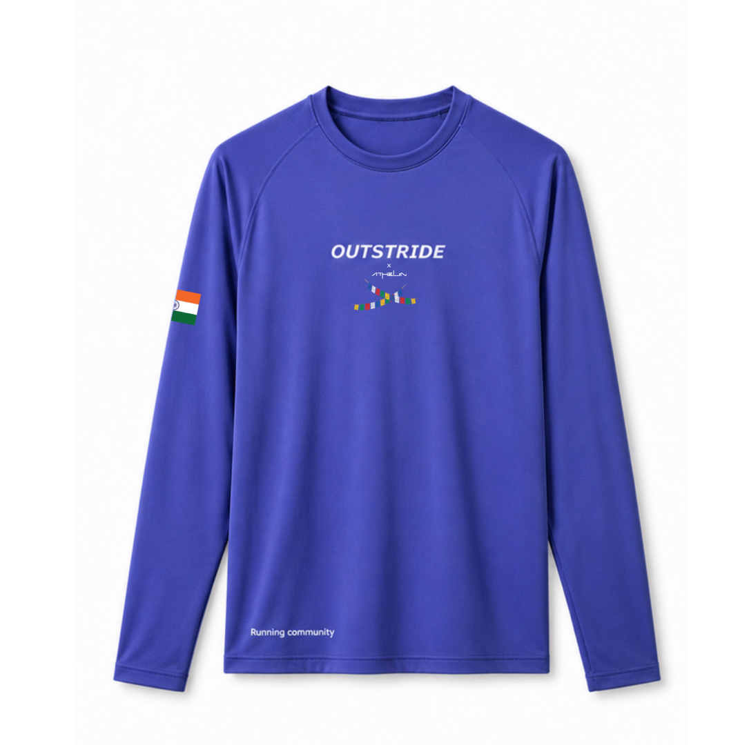SRU Long Sleeves Running Tee (Purple Blue)
