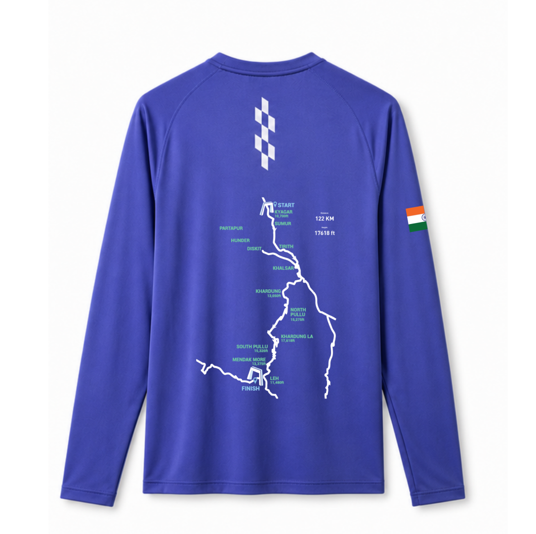 SRU Long Sleeves Running Tee (Purple Blue)