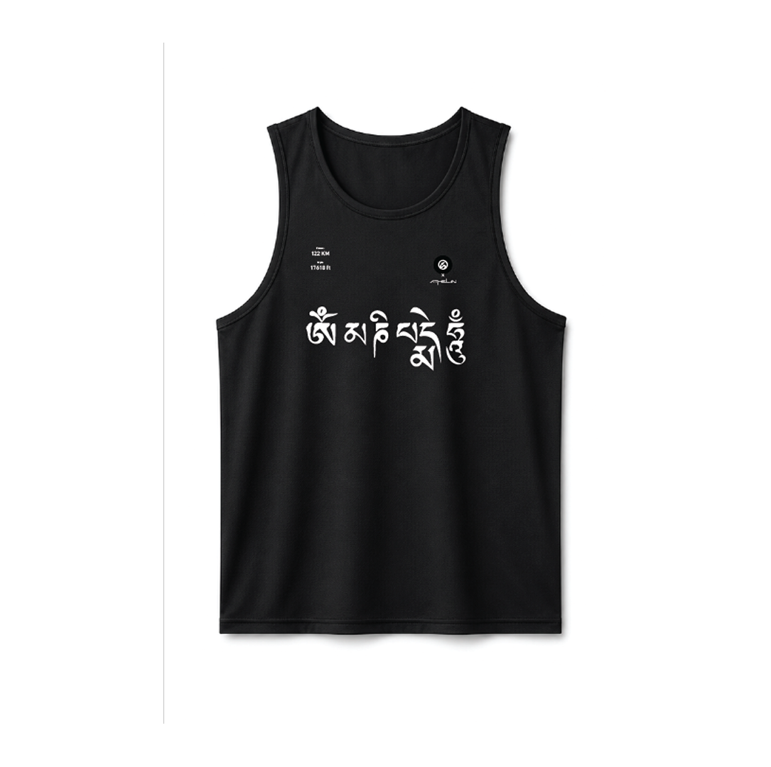 Ladakh Flex Fit Run Tank ( Black )