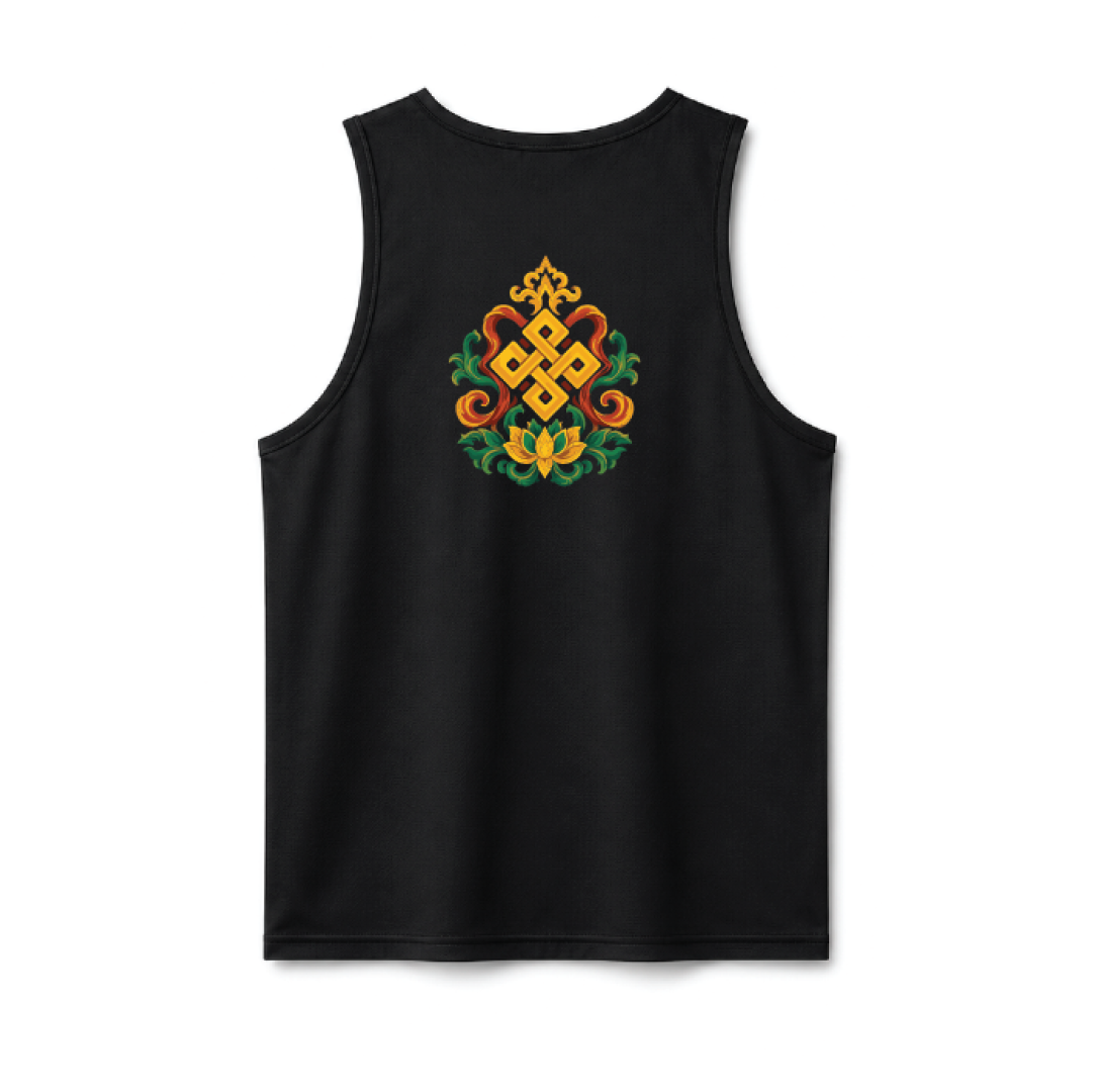 Ladakh Flex Fit Run Tank ( Black )