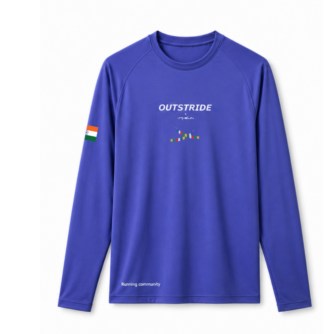 KC Long Sleeves Running Tee (Purple Blue)