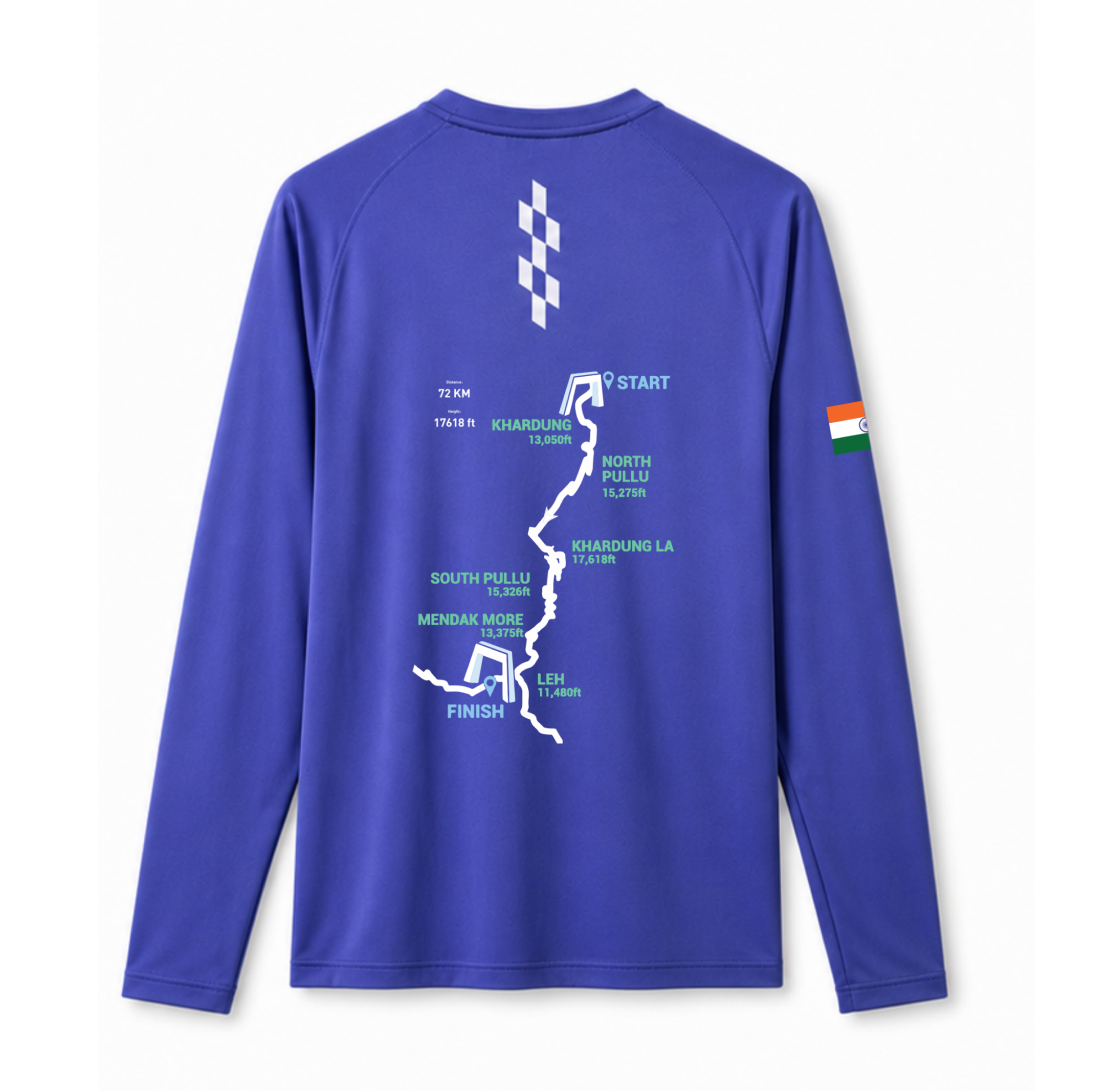 KC Long Sleeves Running Tee (Purple Blue)