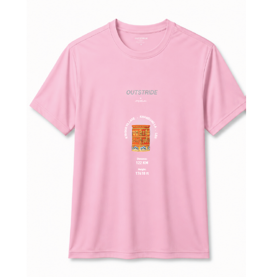 Ladakh Easy Run Men Tee (Pink)