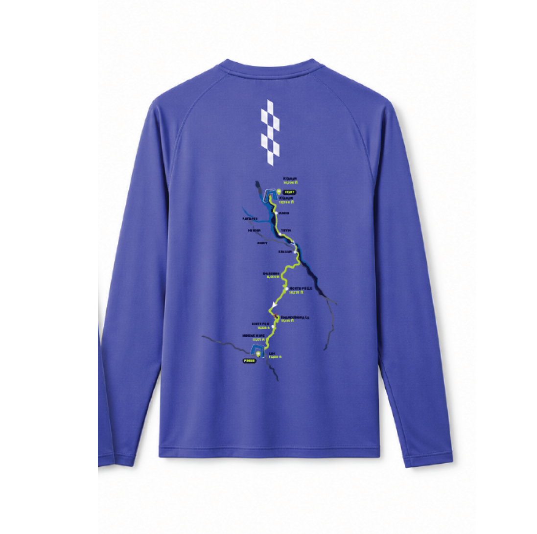 Ladakh Long Sleeves Running Tee (Purple Blue)
