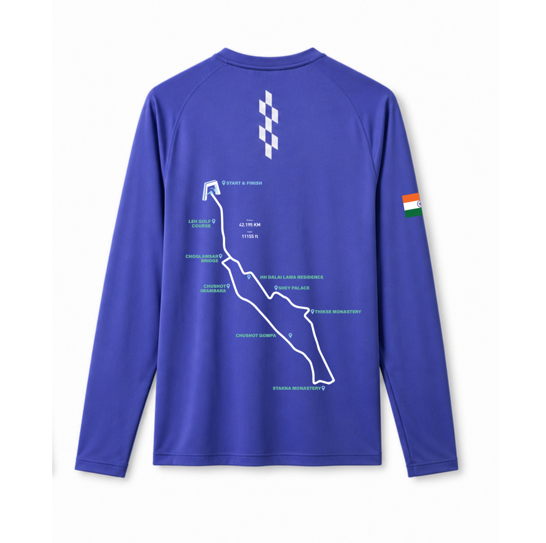 FM Long Sleeves Running Tee (Purple Blue)